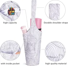 FDK-061 IWIEIAIRI Yoga Mat Bag Pocket Zipper Strap Accessorie #3