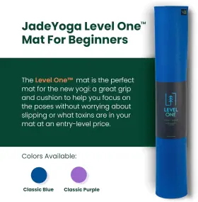 468CB JADEYOGA Level Yoga Mat Secure Grip Classic #2 468CB JADEYOGA Level Yoga Mat Secure Grip Classic #2