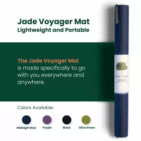 859739005158 JADEYOGA Voyager Yoga Mat Rubber Slip Exercise #2