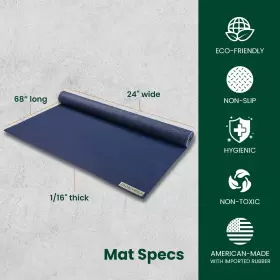 859739005158 JADEYOGA Voyager Yoga Mat Rubber Slip Exercise #3