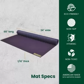 859739005165 JADEYOGA Voyager Yoga Mat Rubber Slip Exercise #3