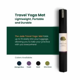 868BK JADEYOGA Travel Yoga Mat Packable #2