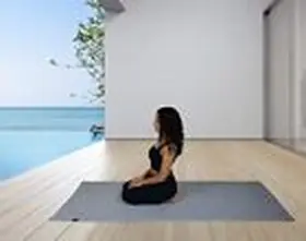 TAGT-01 JERJO LIMITED Yoga Mat Towel Slip Gripped Nube Gris #3