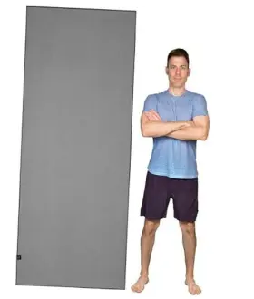 TAGT-01 JERJO LIMITED Yoga Mat Towel Slip Gripped Nube Gris