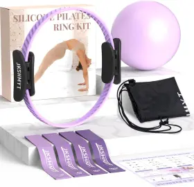445028778709 JKSHMYT Pilates Ring Women Workout Set Beginners