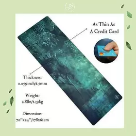 YU-765 JUNE JUNIPER Travel Yoga Mat Patronus Forest #3 YU-765 JUNE JUNIPER Travel Yoga Mat Patronus Forest #3