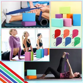 RE-JUNKIN-2912 JUNKIN Yoga Strap Set Eva Foam Block #2