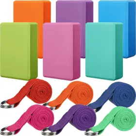 RE-JUNKIN-2912 JUNKIN Yoga Strap Set Eva Foam Block