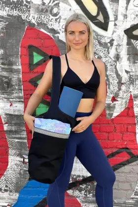 JG-YOGABAG2-BLK JUPITERGEAR Yoga Mat Tote Bag Zipper Pocket #3