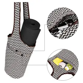 JG-YOGABAG2-ZIG JUPITERGEAR Yoga Mat Tote Bag Pockets #2