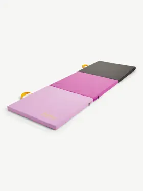 295801 JUSTICE Folding Gymnastics Mat Handles Pink