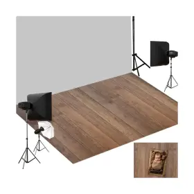 XFJD-X100715-B KATE Foor Mats Light Wood Printed Floor Rubber