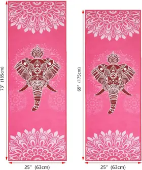745396712631 KEEMI Slip Yoga Towel Microfiber Mat Blanket #2