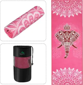 745396712631 KEEMI Slip Yoga Towel Microfiber Mat Blanket
