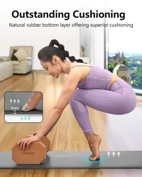 810092661535 KEEP Yoga Mat Women Men Slip Natural Rubber Supe #3