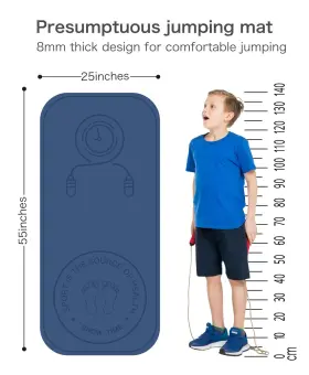 774980424933 KEOLORN Jump Rope Mat Noise Exercise Fitn #2