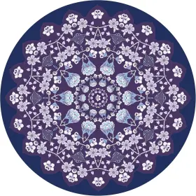 777647270935 KEOLORN Round Meditation Pilates Yoga Mat Suede