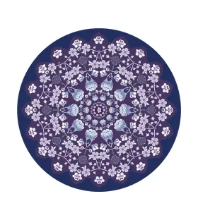 777647271079 KEOLORN Round Meditation Pilates Yoga Mat Suede