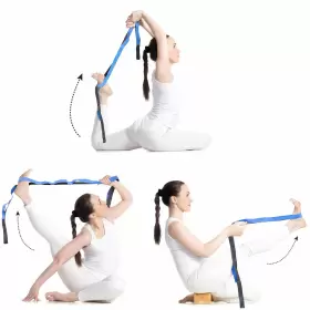 743307626473 KERKOOR Yoga Stretch Hamstring Strap Loops #3