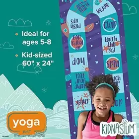 018713643063 KIDNASIUM Yoga Mat Oriented Fun Prints Exercise #2
