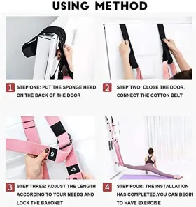 793740939395 KIMDARO Waist Leg Stretch Strap Yoga Fitness #2