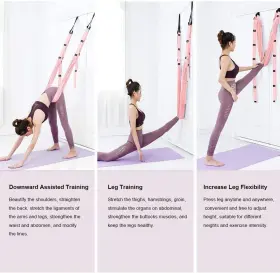 793740939395 KIMDARO Waist Leg Stretch Strap Yoga Fitness #3