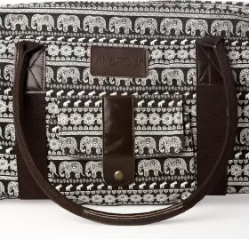 PCYMTBM1 KINDFOLK Yoga Mat Tote Bag Carrier Patterned Canvas #3