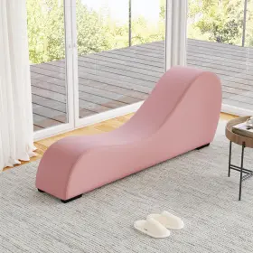 Ygc-s KINGWAY Yoga Chaise Lounge Curved Chair Exercise Pink