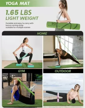 B09YHHBMKN KNOWYOGA Yoga Starter Set Mat Foam Roller Resistan #3