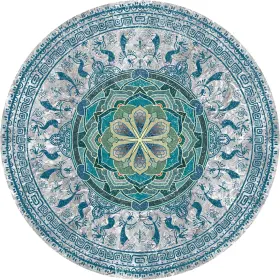 777647270683 KNSBK Round Yoga Mat Exercise Blossom