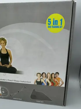 853248006408 KOMAX Yoga Dvd Training Mat Workout Book Stretch #3