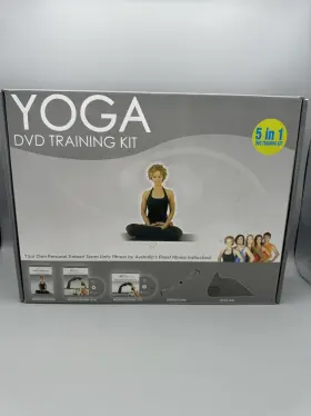 853248006408 KOMAX Yoga Dvd Training Mat Workout Book Stretch