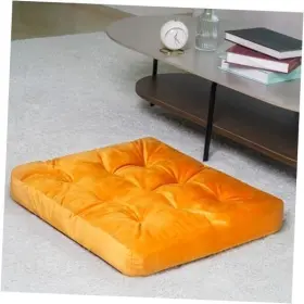 LQF09A19 KOUZI Floor Pillow Square Cushions Seating Tufted