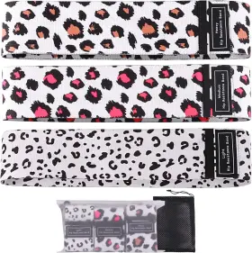 708936205567 KRIXAM Booty Bands Levels Hip Latex Leopard