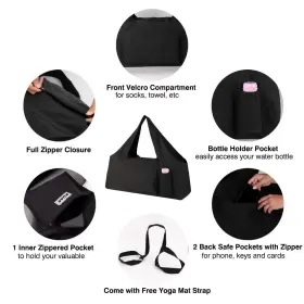 789659529574 KUAK Yoga Mat Bag Carriers Strap Zippe #2