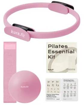 KFPK02 KURE.FIT Pilates Women Ring Mini Pink Kit KFPK02 KURE.FIT Pilates Women Ring Mini Pink Kit