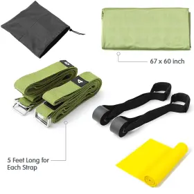 339402249511 KVITTRA Yoga Strap Stretching Leg Stretcher #2