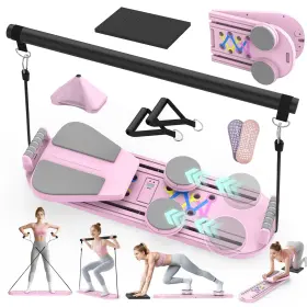 Lazolloa B0fgmg5pgm 7 In 1 Pilates Board Portable Home Gym Equipment Foldable