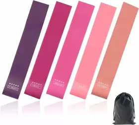 726476246253 LDJRCP Resistance Set Latex Exercise Bands Pink