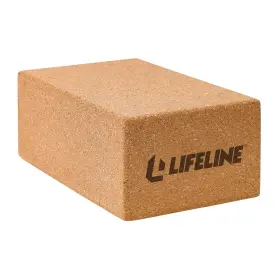 754806382098 LIFELINE Fitness Cork Yoga Block Sustainable Gym