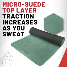 754806382142 LIFELINE Fitness Suede Yoga Mat High Density #3