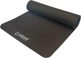 LLYM4BW LIFELINE Fitness Suede Yoga Mat High Density Exercise