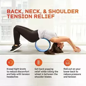 810090930862 LIFEPRO Yoga Wheel Neck Spine Pain Relief Alig #2