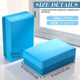 IAN-LILIFUL-4429 LILIFUL Yoga Blocks Eva Foam Exercise Brick #2