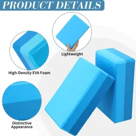 IAN-LILIFUL-4429 LILIFUL Yoga Blocks Eva Foam Exercise Brick #3