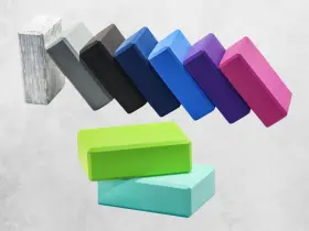 EX-YB2S-BLK YOGA Blocks Pack Gym Exercise Workout Fitness #3