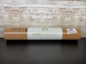 850025399180 LIMM Cork Mat Yoga Pilates Natural Slip #2
