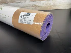 850025399180 LIMM Cork Mat Yoga Pilates Natural Slip #3