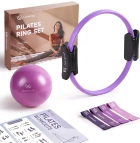 744110980233 LIONSCOOL Pilates Ring Set Mini Ball Bands Bag 744110980233 LIONSCOOL Pilates Ring Set Mini Ball Bands Bag