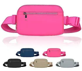 LLYWCM-06-01 LLYWCM Fanny Women Men Belt Bag Pack Pink Double #2